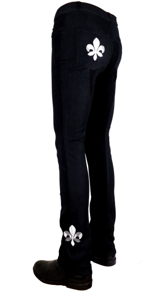 Damen Jodhpurreithose  "Fleur denim" in Navy Größe 36